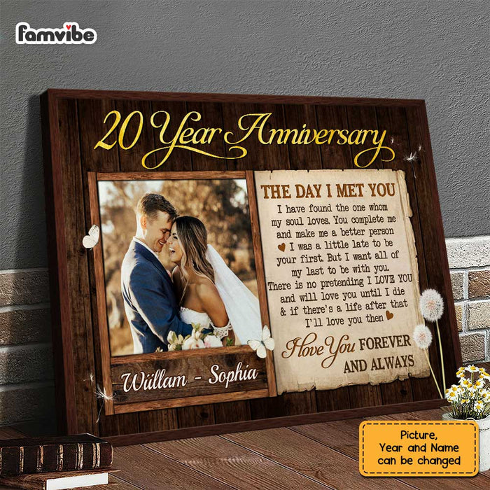 Personalized Anniversary The Day Photo Poster JL54 23O47 1