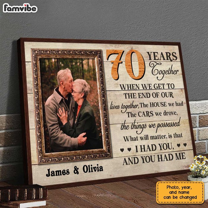 Personalized Anniversary I Had You Photo Poster JL55 23O28 1