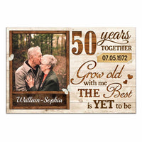 Personalized Anniversary Grow Old Photo Poster JL56 23O47 thumb 1