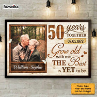 Personalized Anniversary Grow Old Photo Poster JL56 23O47 thumb 1