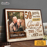 Personalized Anniversary Grow Old Photo Poster JL56 23O47 thumb 1