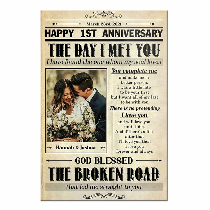 Personalized Anniversary The Day Photo Poster JL57 23O31 1