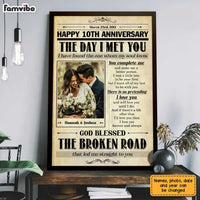 Personalized Anniversary The Day Photo Poster JL57 23O31 thumb 1