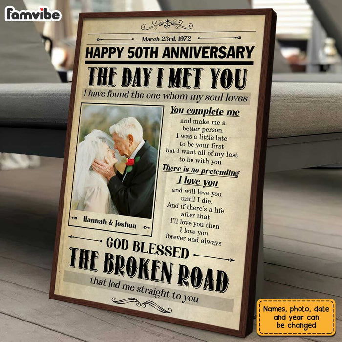 Personalized Anniversary The Day Photo Poster JL57 23O31 1