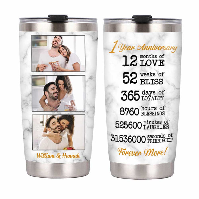 Personalized Anniversary Photo Steel Tumbler JL61 85O34 1