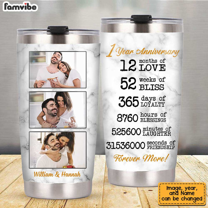 Personalized Anniversary Photo Steel Tumbler JL61 85O34 1