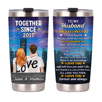 Personalized Husband Steel Tumbler JL63 85O53 thumb 1