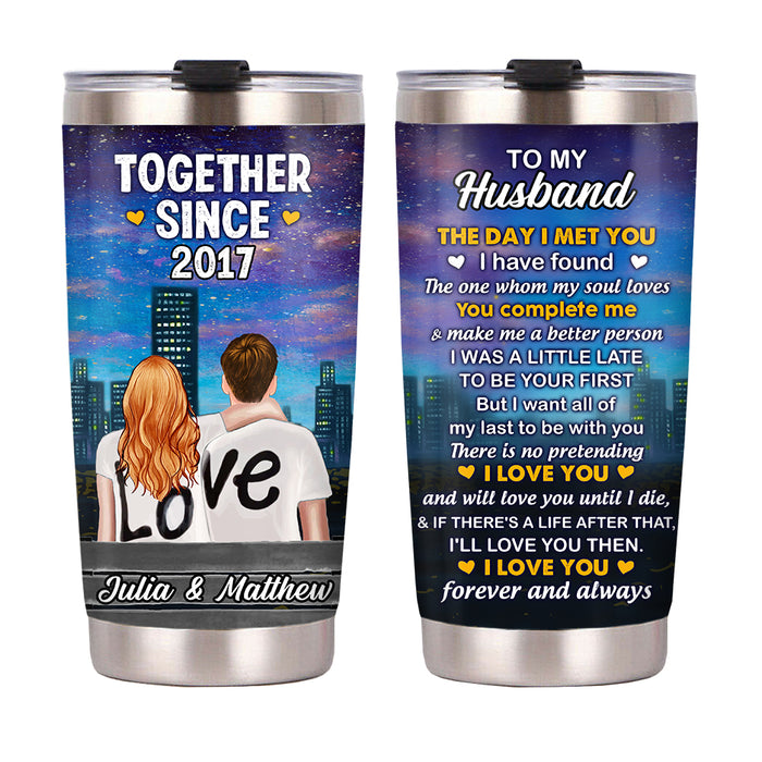 Personalized Husband Steel Tumbler JL63 85O53 1