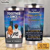Personalized Husband Steel Tumbler JL63 85O53 thumb 1