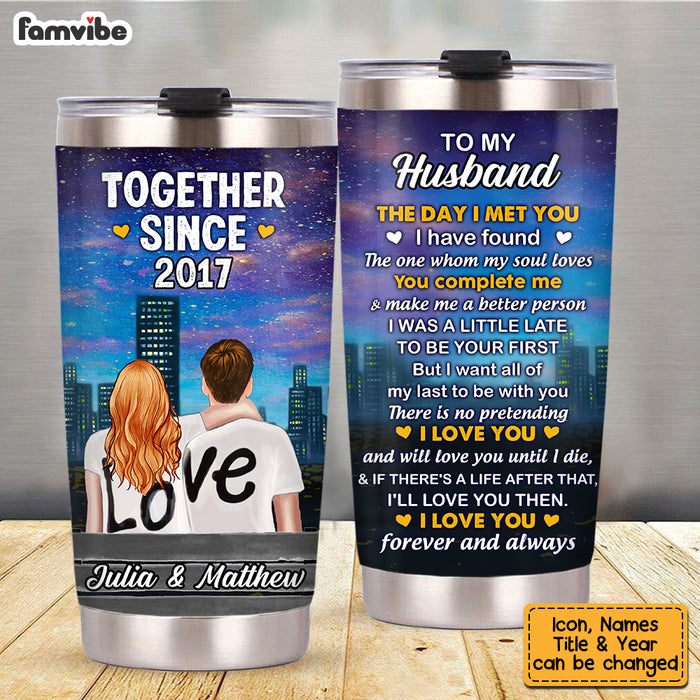 Personalized Husband Steel Tumbler JL63 85O53 1