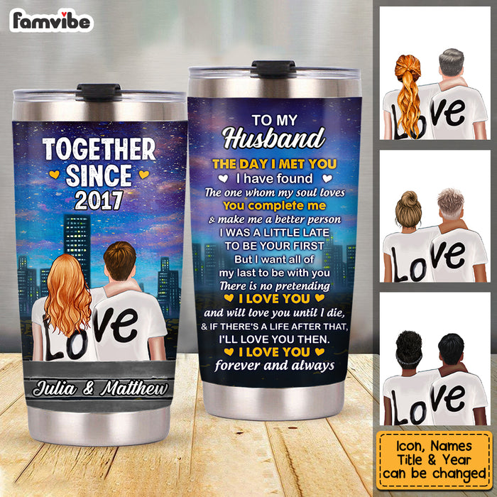 Personalized Husband Steel Tumbler JL63 85O53 1