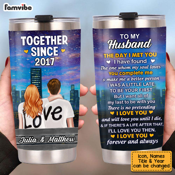 Personalized Husband Steel Tumbler JL63 85O53 1