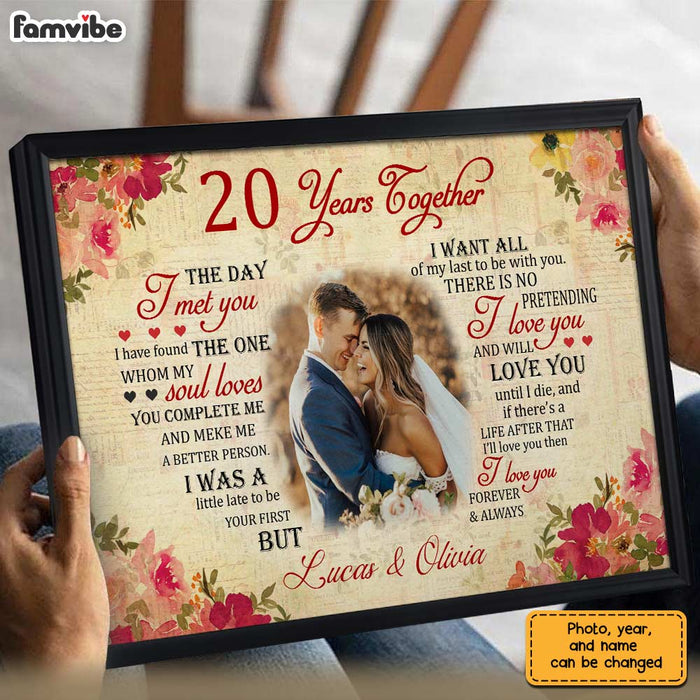 Personalized Anniversary The Day Photo Poster JL61 23O28 1