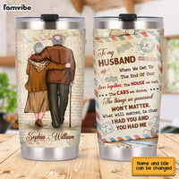 Personalized To My Husband Old Couple Steel Tumbler JL73 32O28 thumb 1