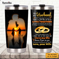 Personalized Husband Steel Tumbler JL114 85O47 thumb 1