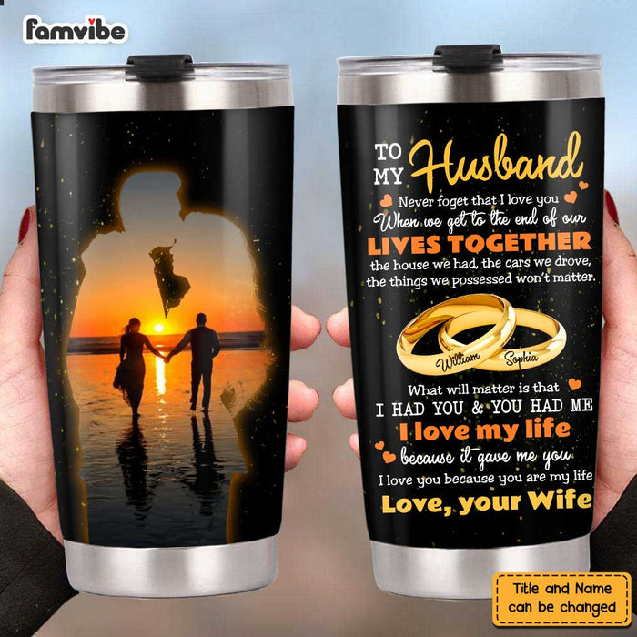 Personalized Husband Steel Tumbler JL114 85O47 1