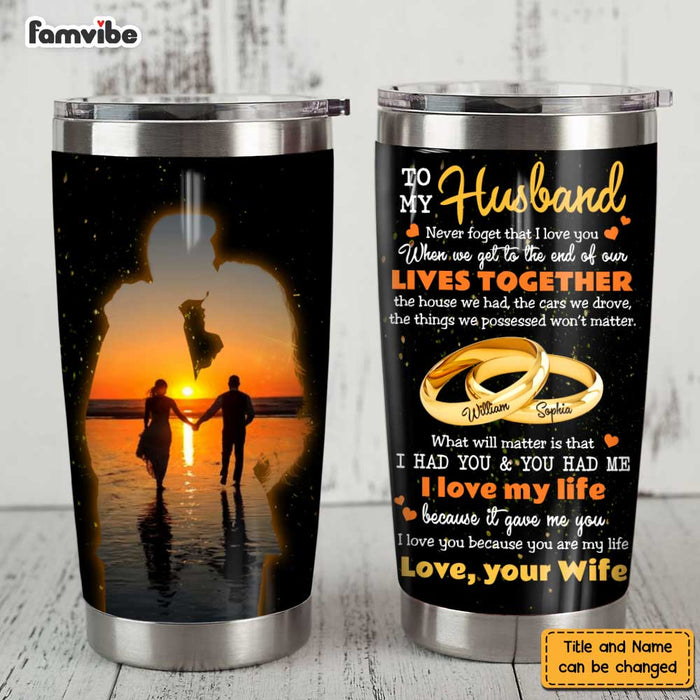 Personalized Husband Steel Tumbler JL114 85O47 1