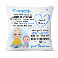 Personalized Grandson Hug This Pillow JL63 30O47 thumb 1