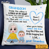 Personalized Grandson Hug This Pillow JL63 30O47 thumb 1