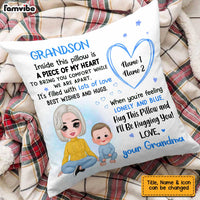 Personalized Grandson Hug This Pillow JL63 30O47 thumb 1
