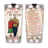Personalized Old Couple The Day We Met Steel Tumbler JL63 30O31 thumb 1