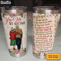 Personalized Old Couple The Day We Met Steel Tumbler JL63 30O31 thumb 1