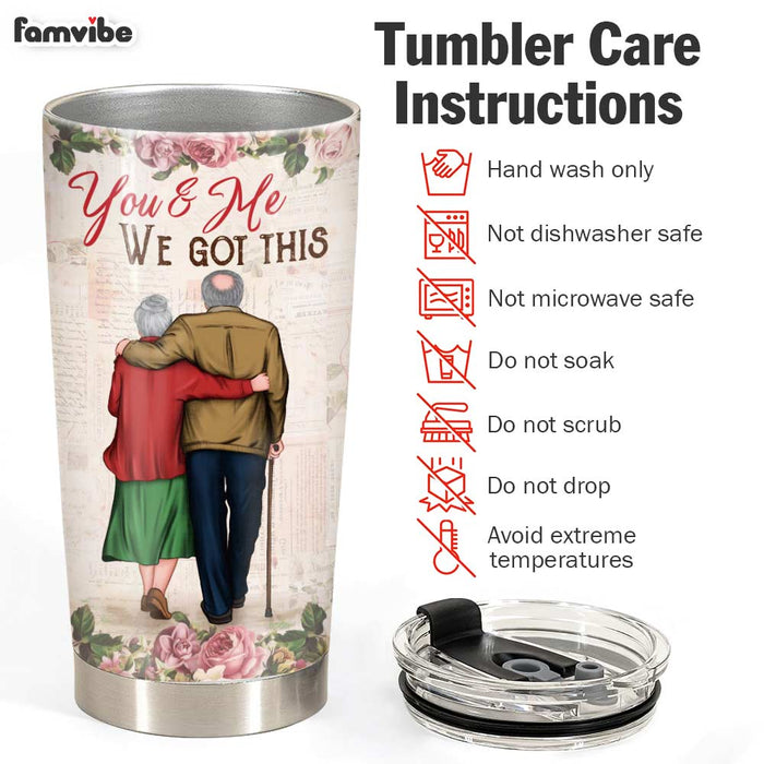 Personalized Old Couple The Day We Met Steel Tumbler JL63 30O31 1