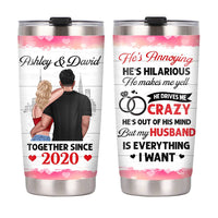 Personalized My Husband Is Everything Steel Tumbler JL71 30O28 thumb 1