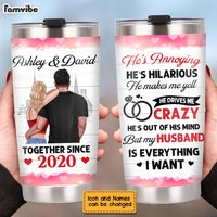 Personalized My Husband Is Everything Steel Tumbler JL71 30O28 thumb 1