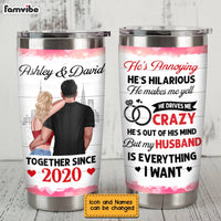 Personalized My Husband Is Everything Steel Tumbler JL71 30O28 thumb 1