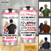 Personalized My Husband Is Everything Steel Tumbler JL71 30O28 thumb 1