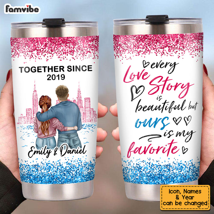 Personalized Love Couple Steel Tumbler JL71 32O53 1