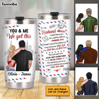 Personalized To My Husband Steel Tumbler JL84 30O28 thumb 1