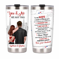 Personalized To My Wife Steel Tumbler JL72 30O34 thumb 1