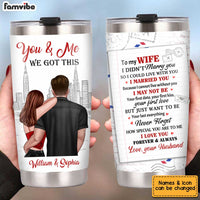 Personalized To My Wife Steel Tumbler JL72 30O34 thumb 1