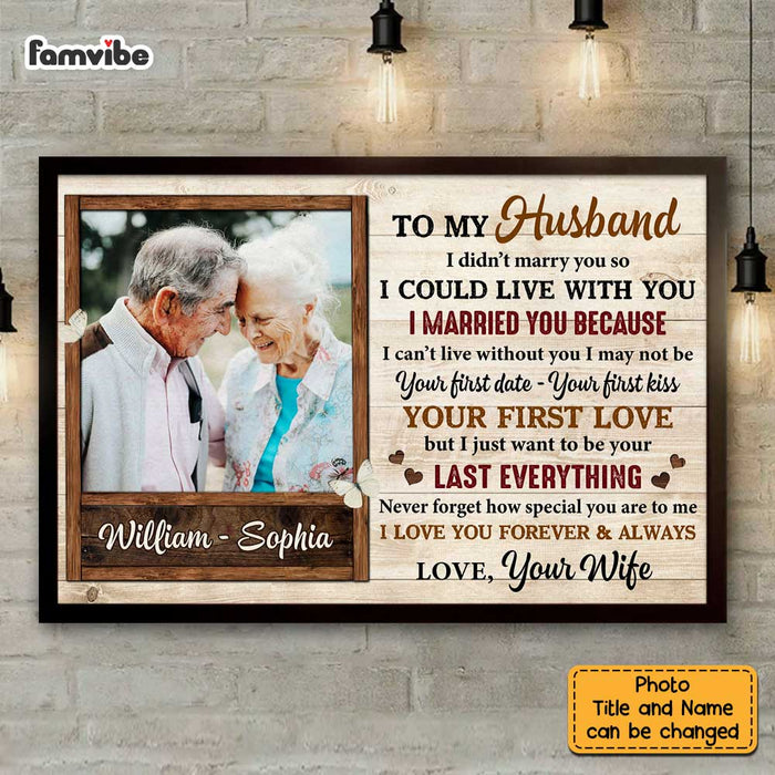 Personalized To My Husband Photo Poster JL71 23O47 1