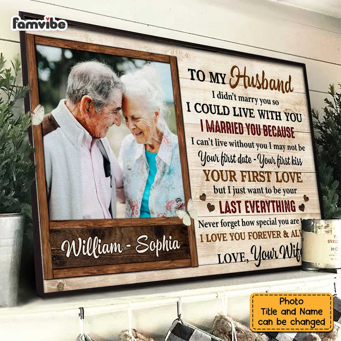 Personalized To My Husband Photo Poster JL71 23O47 1