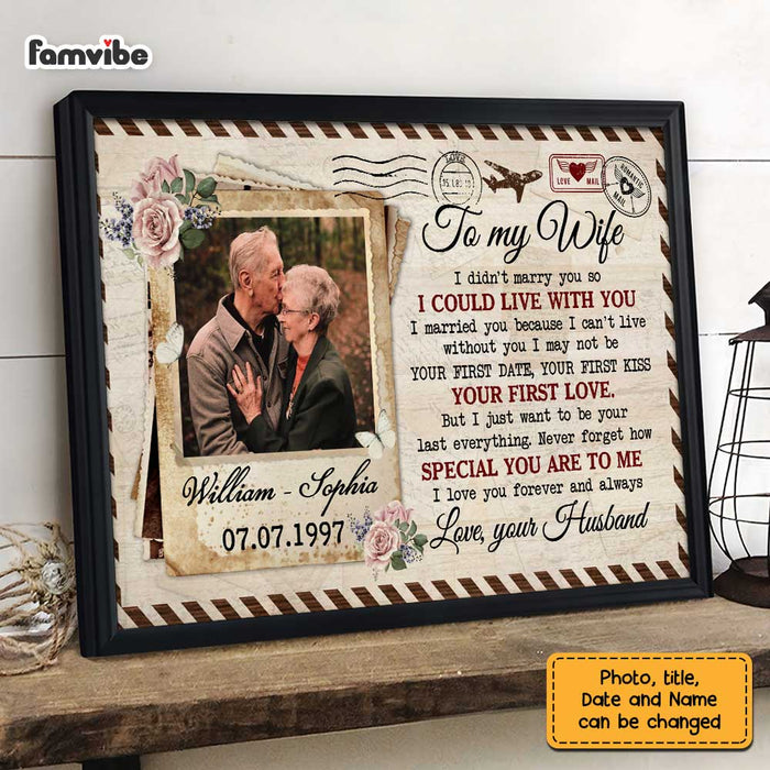 Personalized To My Wife Photo Poster JL72 23O47 1