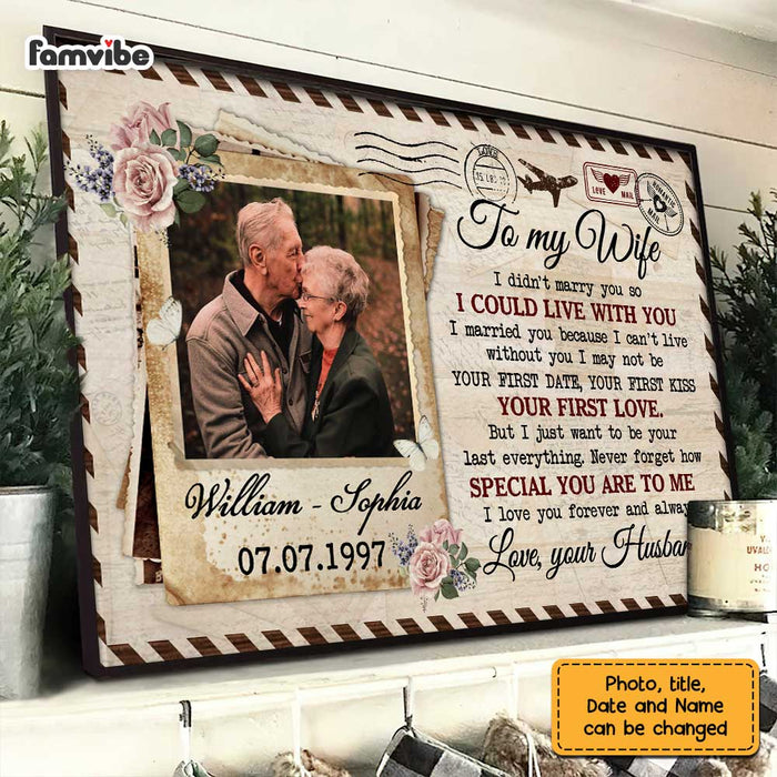 Personalized To My Wife Photo Poster JL72 23O47 1