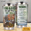 Personalized To My Husband Deer Steel Tumbler JL73 23O28 1