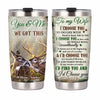 Personalized To My Wife Deer Steel Tumbler JL74 23O47 1