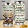 Personalized To My Wife Deer Steel Tumbler JL74 23O47 1