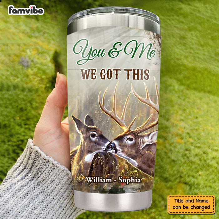 Personalized To My Wife Deer Steel Tumbler JL74 23O47 1