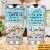 Personalized To My Husband Turtle Couple Steel Tumbler JL112 32O34 thumb 1