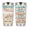 Personalized To My Wife Turtle Couple Steel Tumbler JL113 32O47 1