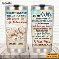 Personalized To My Wife Turtle Couple Steel Tumbler JL113 32O47 thumb 1