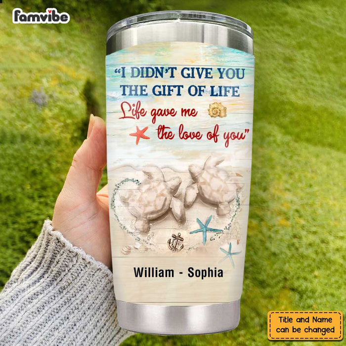 Personalized To My Wife Turtle Couple Steel Tumbler JL113 32O47 1