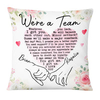 Personalized Couple We Are A Team Pillow JL114 85O53 thumb 1