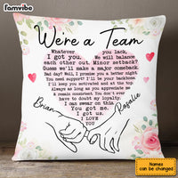 Personalized Couple We Are A Team Pillow JL114 85O53 thumb 1