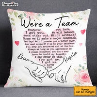 Personalized Couple We Are A Team Pillow JL114 85O53 thumb 1